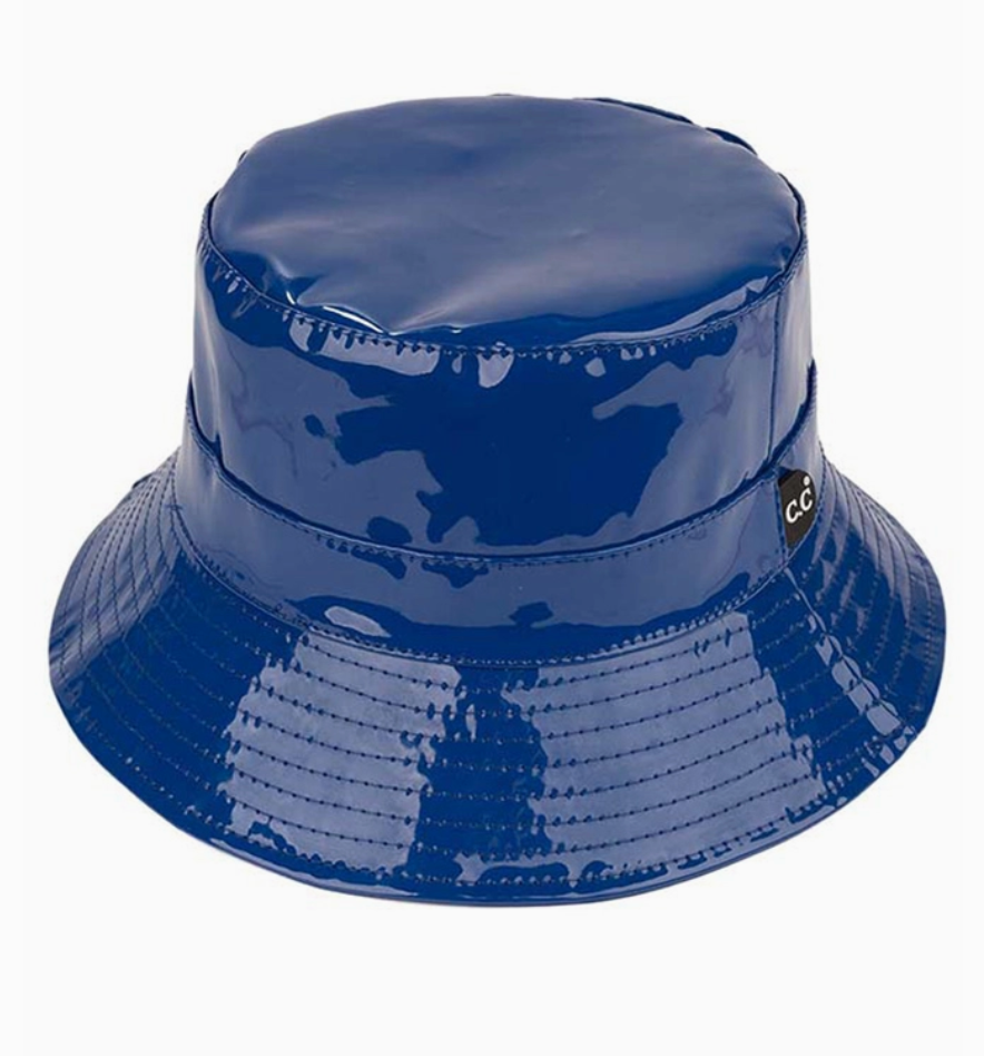 C.C Shiny Solid Color Rain Bucket Hat — Medical Image Wigs